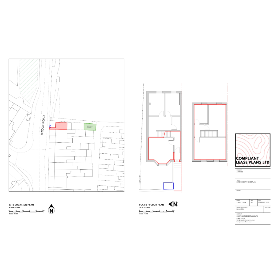 uk-lease-plan Land registry Compliant Lease Plan for Residential Project